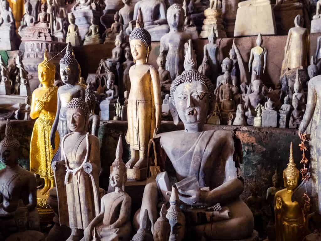 Pak Ou (or 4,000 Buddhas) Caves, Luang Say Mekong river cruise, Luang Prabang to Huay Say, Laos (2017-08)