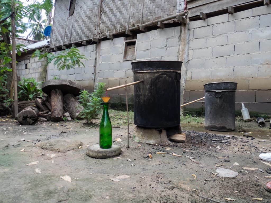 Rice wine brewing in Ban Baw Village, Luang Say Mekong river cruise, Luang Prabang to Huay Say, Laos (2017-08)