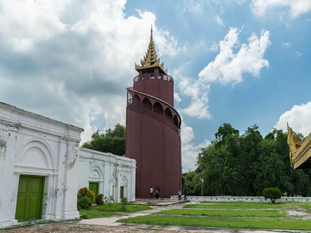 Watchtower at the Mandalay Royal Palace, Myanmar (2017-09)