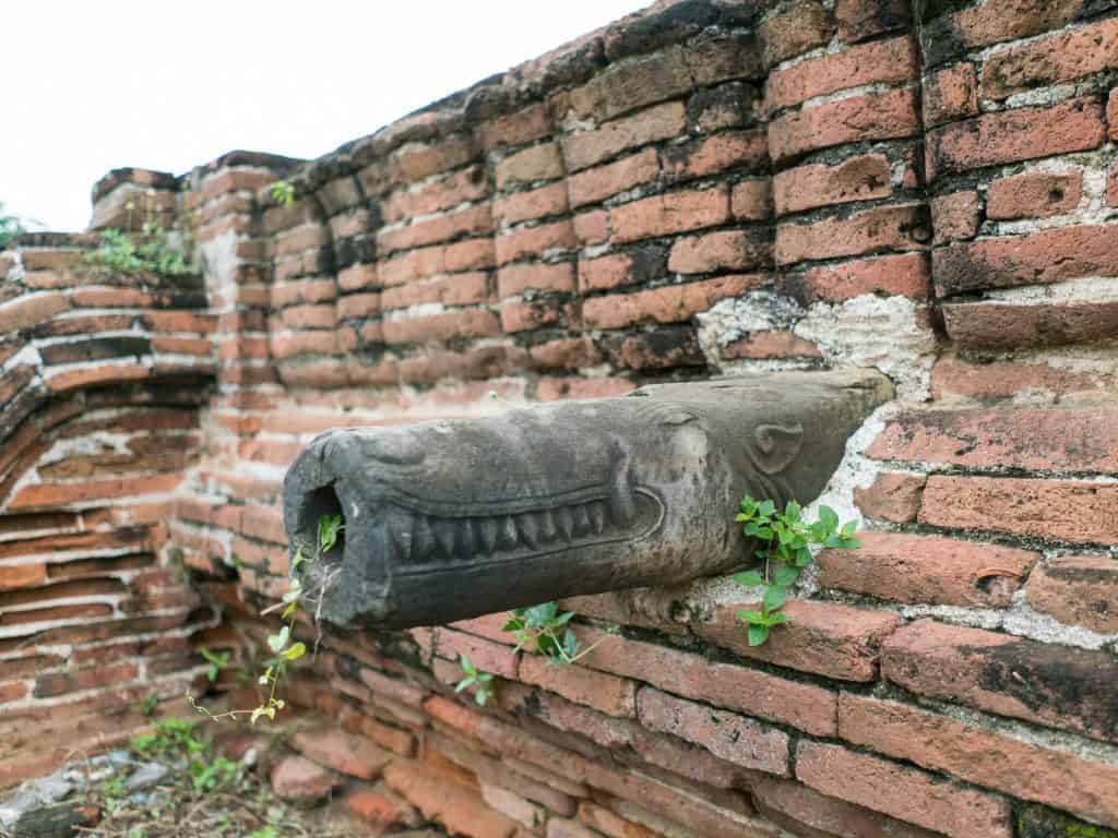 Spout at the Mingun Paya, Mingun, Mandalay, Myanmar (2017-09)