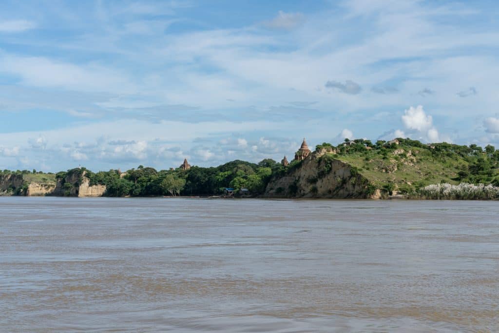 Arrival in Bagan, Irrawaddy River Cruise Mandalay to Bagan, Myanmar (2017-09)