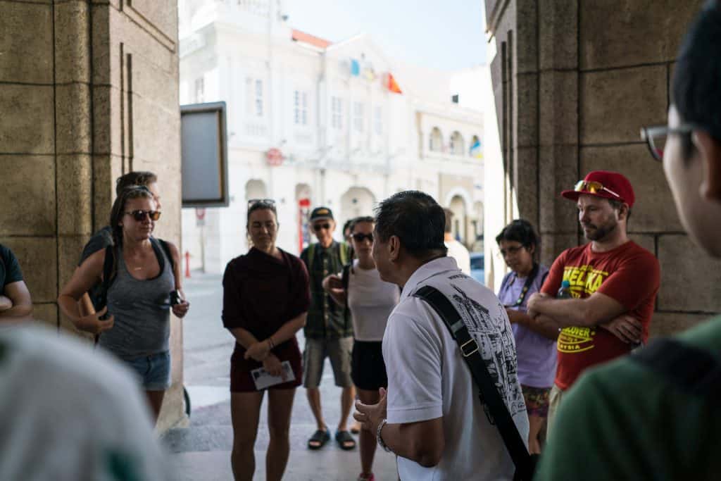 Guide at free Penang walking tour - George Town, Malaysia - 20171219-DSC02926