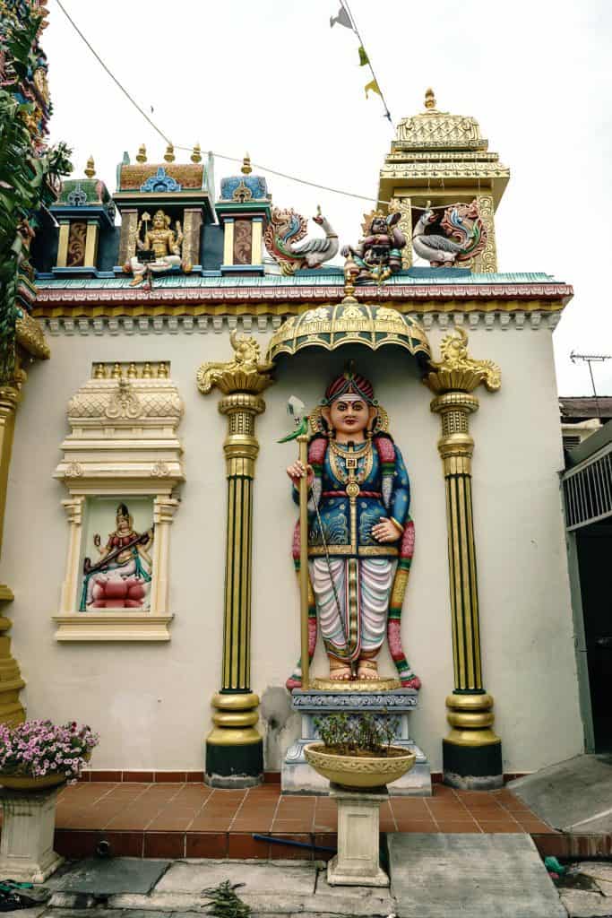 Penang Street Art: Architecture at the Sri Mahamariamman Hindu Temple, George Town, Malaysia - 20171222-DSC03166