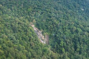 Seven Wells Waterfall as seen fromSkyCab cable car, Langkawi, Malaysia