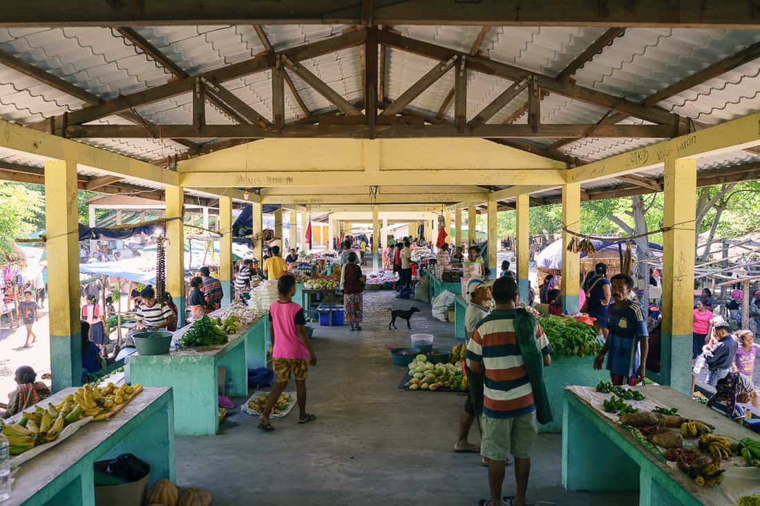 Produce market, Beloi, Atauro, East Timor