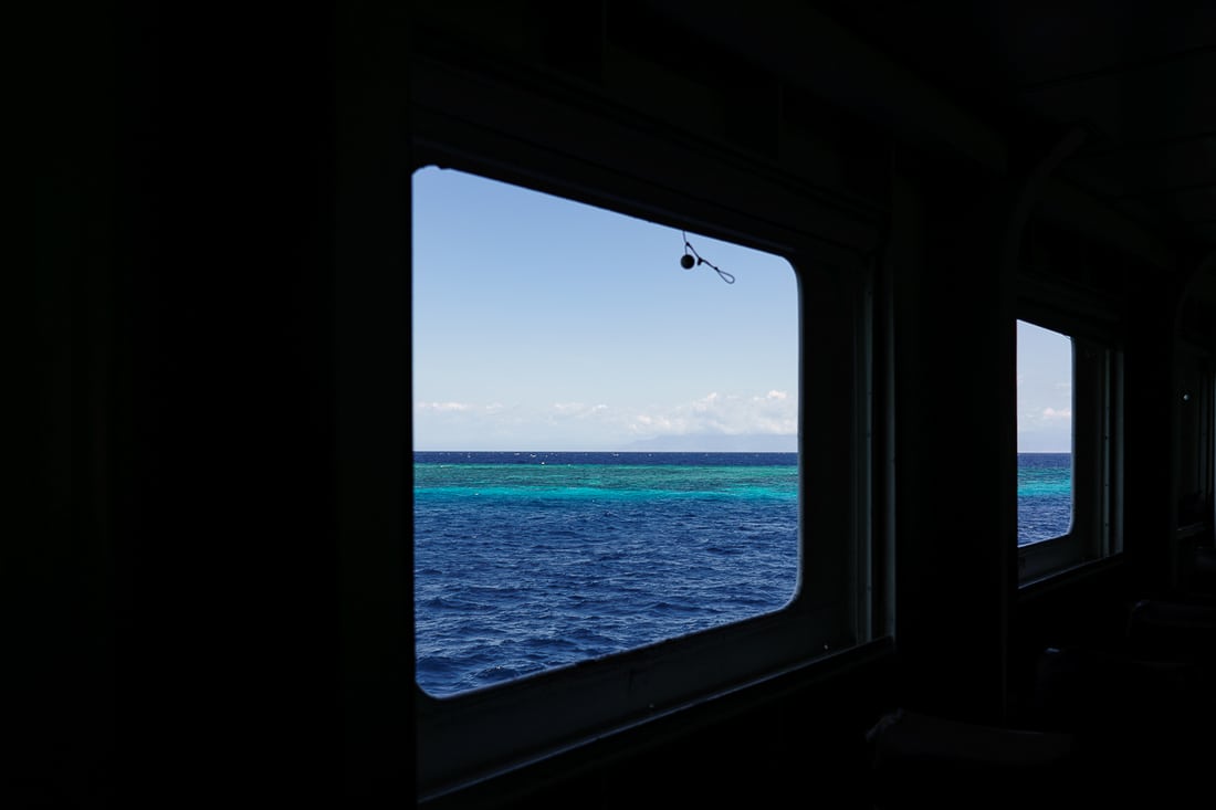 Reef off the Beloi coast from the ferry, Atauro, East Timor