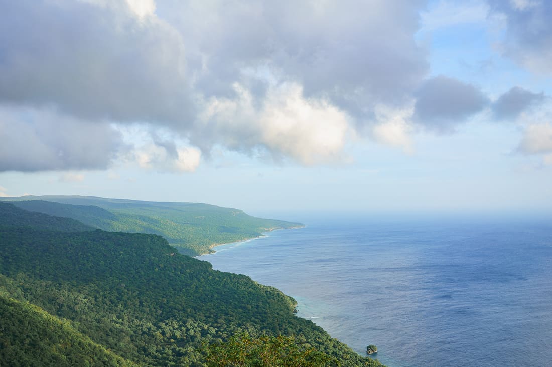 Northeastern East Timor coast as seen from Pousada Lautem in Tutuala