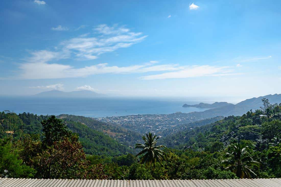 Panorama view from Dare onto Dili, East Timor