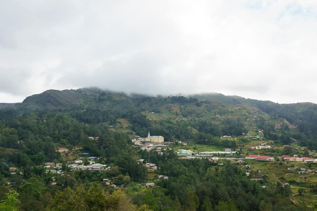 View of Maubisse from the pousada, East Timor