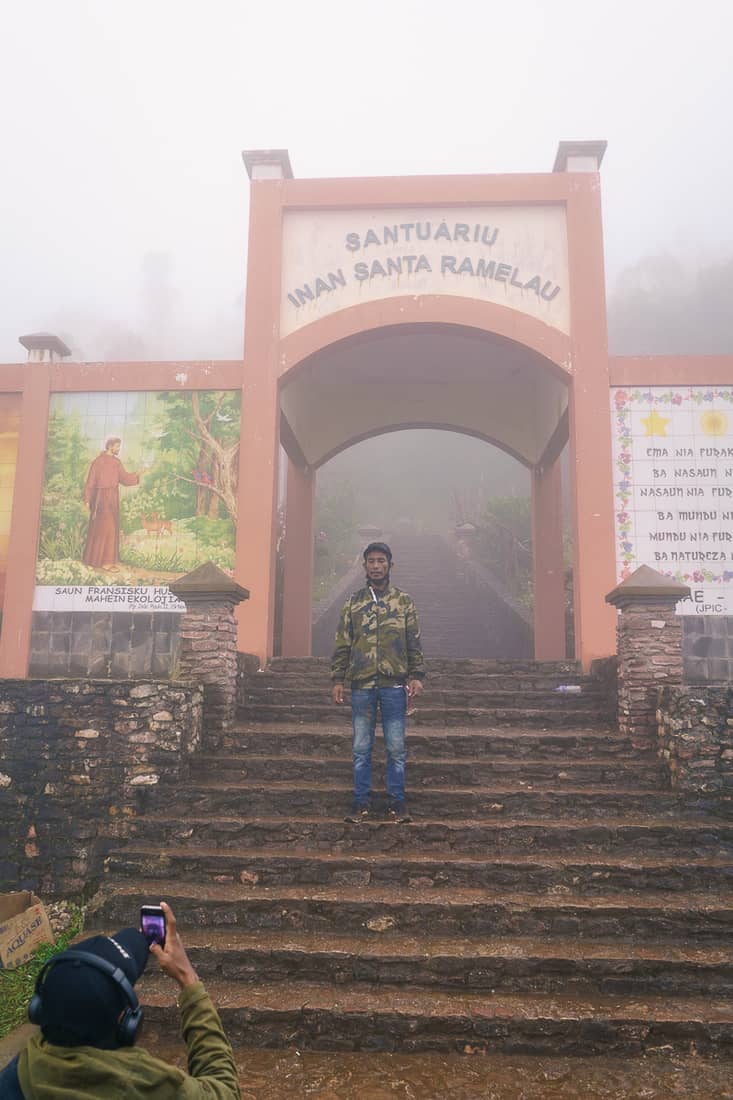 Gate to Mt. Ramelau ascent, East Timor