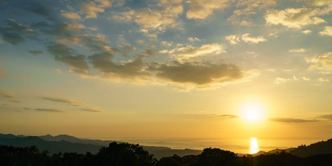 Sunset over the sea, Balibo Fort, East Timor