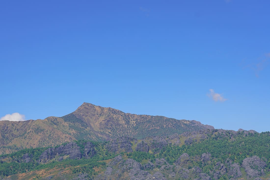 Mt. Ramelau as seen from Christo Rei do Letefoho, East Timor