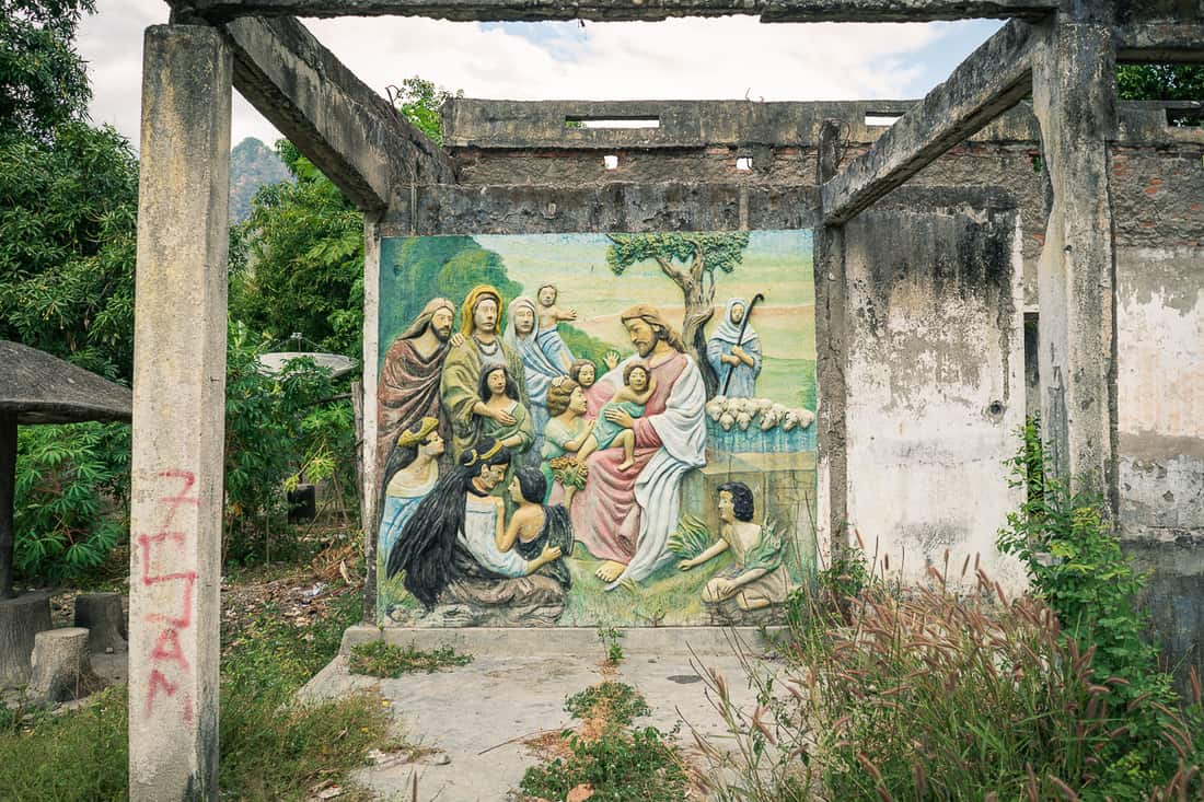 Mural in Pante Macassar, Oecusse, East Timor