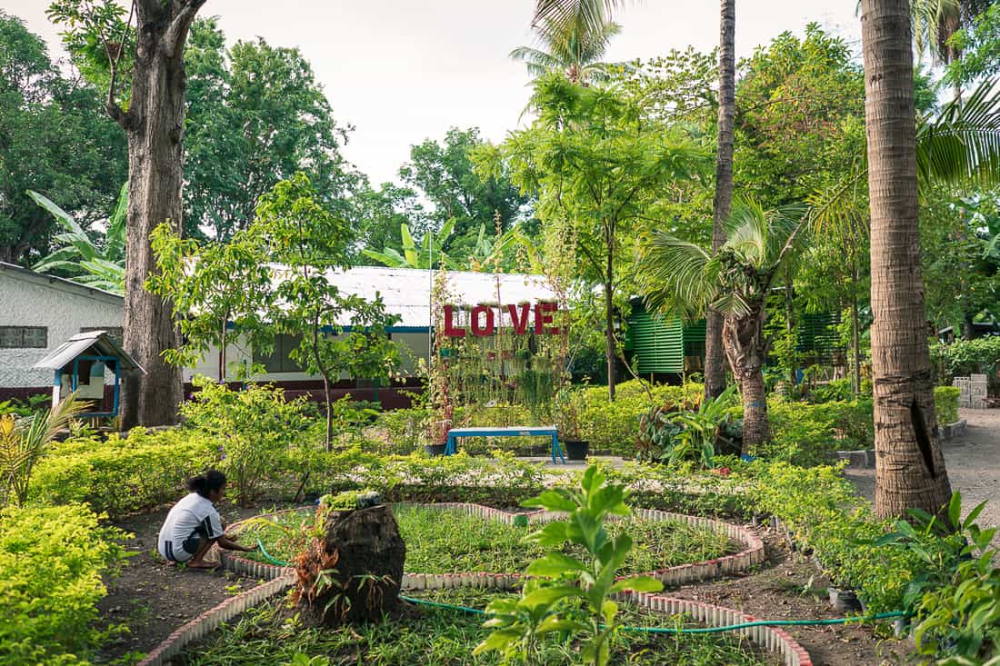 Dominican Sister's garden in Pante Macassar, Oecusse