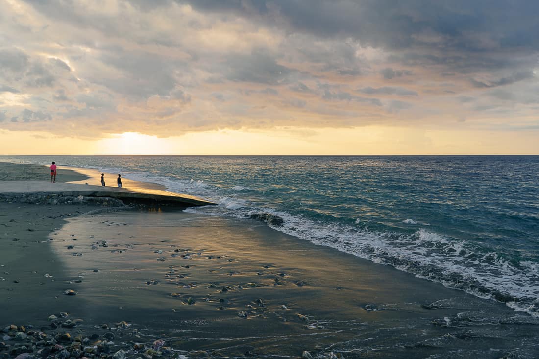 Pante Macassar beach at sunset, Oecusse, East Timor